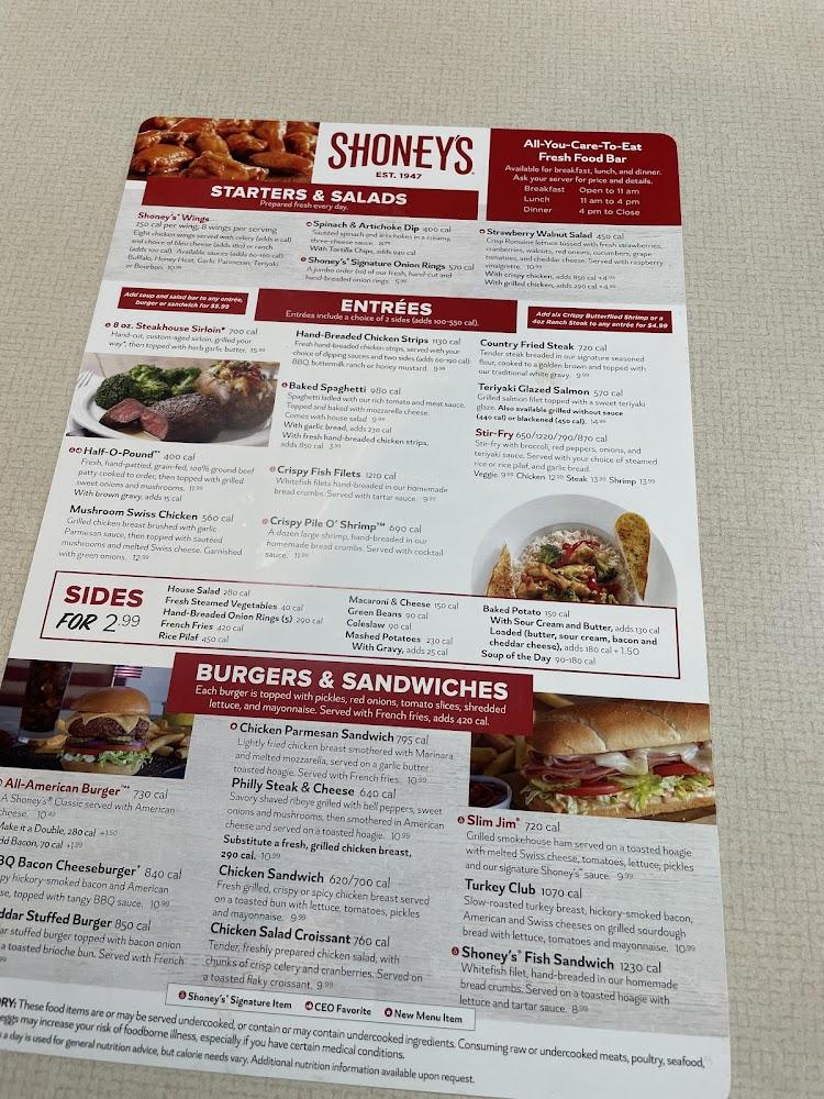 Shoney's Menu image 1